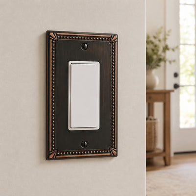 Cosmas 44000-ORB Oil Rubbed Bronze Single GFCI / Decora Wall Plate