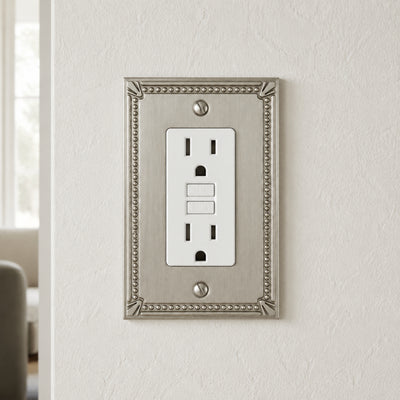 Cosmas 44000-SN Satin Nickel Single GFCI / Decora Wall Plate