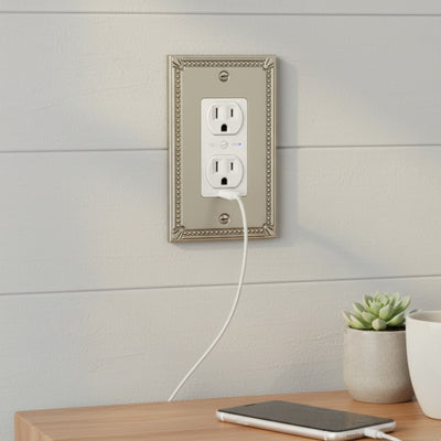 Cosmas 44000-SN Satin Nickel Single GFCI / Decora Wall Plate