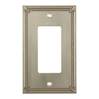 Cosmas 44000-SN Satin Nickel Single GFCI / Decora Wall Plate