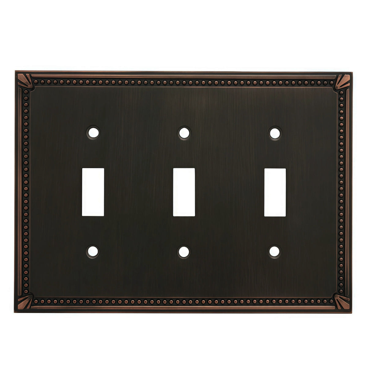 Cosmas 44032-ORB Oil Rubbed Bronze Triple Toggle Switchplate Cover