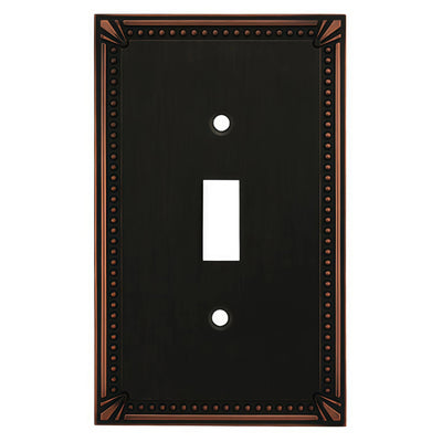 Cosmas 44055-ORB Oil Rubbed Bronze Single Toggle Switchplate Cover