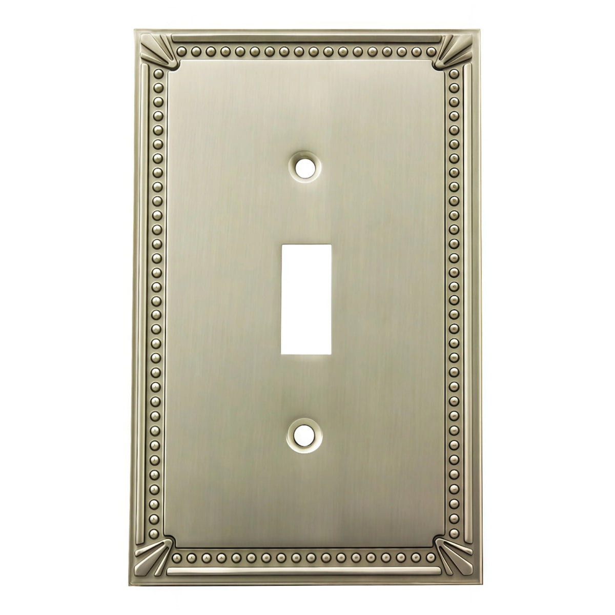 Cosmas 44055-SN Satin Nickel Single Toggle Switchplate Cover