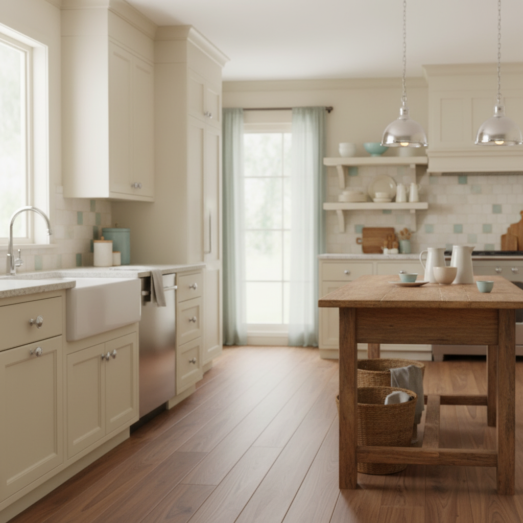Close-up of a wooden drawer with a silver knob
