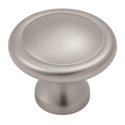 Satin nickel cabinet knob
