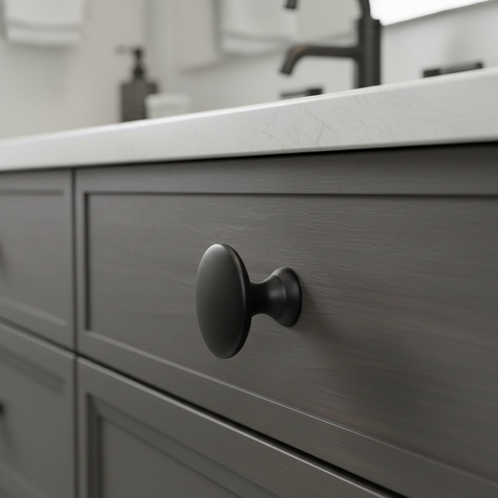 Cosmas 4545FB Flat Black Miniature Cabinet Knob