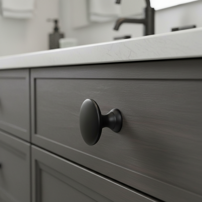 Cosmas 4545FB Flat Black Miniature Cabinet Knob