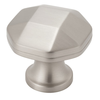 Satin nickel cabinet knob