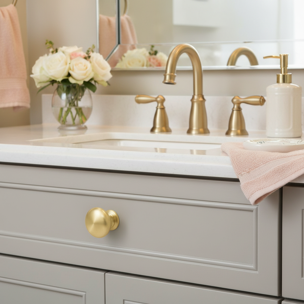 Cosmas 4950BB Brushed Brass Cabinet Knob