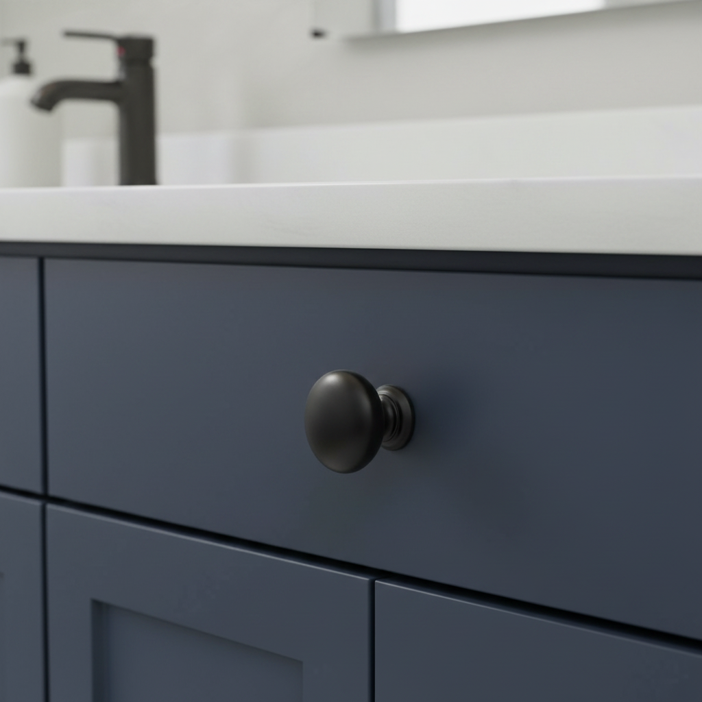 Cosmas 4950FB Flat Black Cabinet Knob