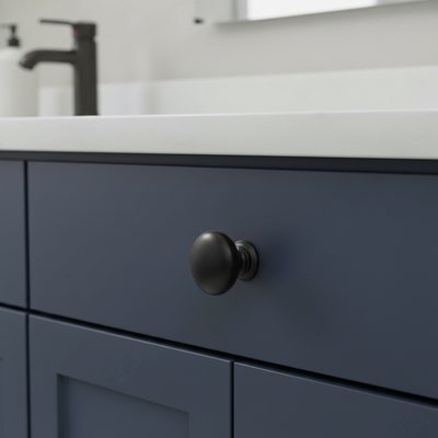 Cosmas 4950FB Flat Black Cabinet Knob