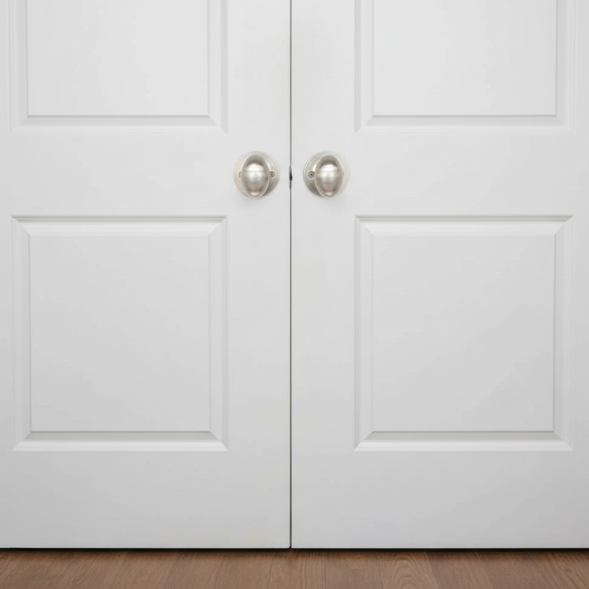 Somerset Dummy Door Knob, Satin Nickel