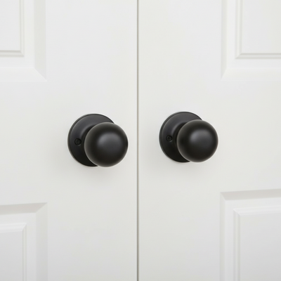 Bedford Dummy Door Knob, Matte Black