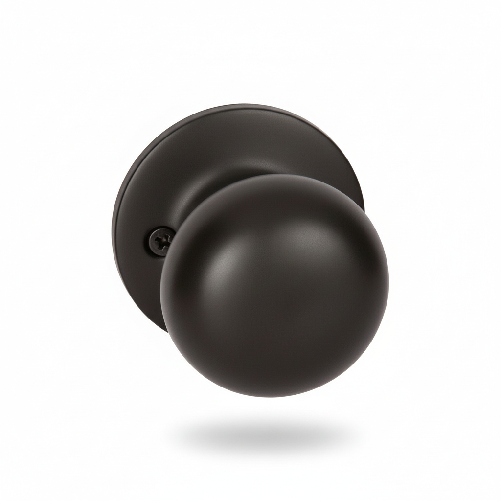 Bedford Dummy Door Knob, Matte Black