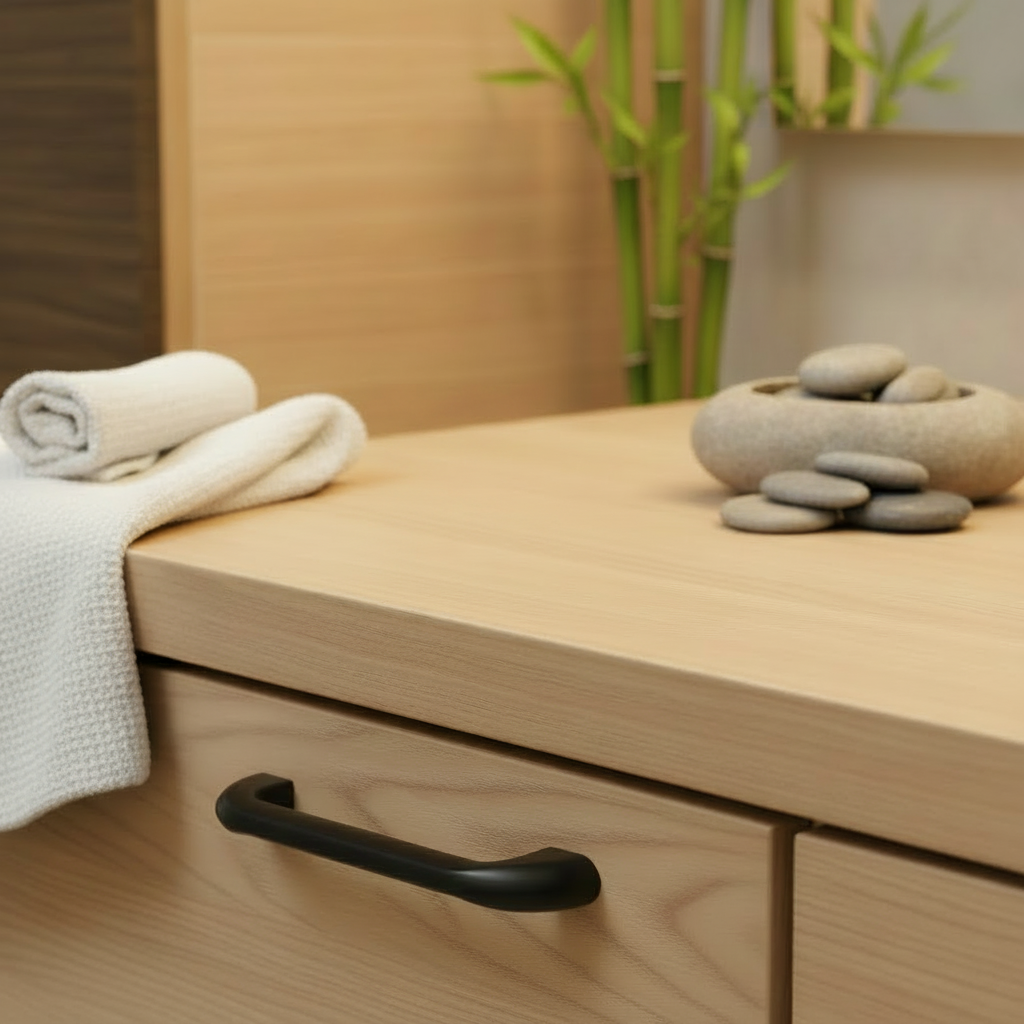 Cosmas 540-3.5FB Flat Black Cabinet Pull