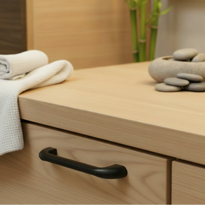 Cosmas 540-3.5FB Flat Black Cabinet Pull