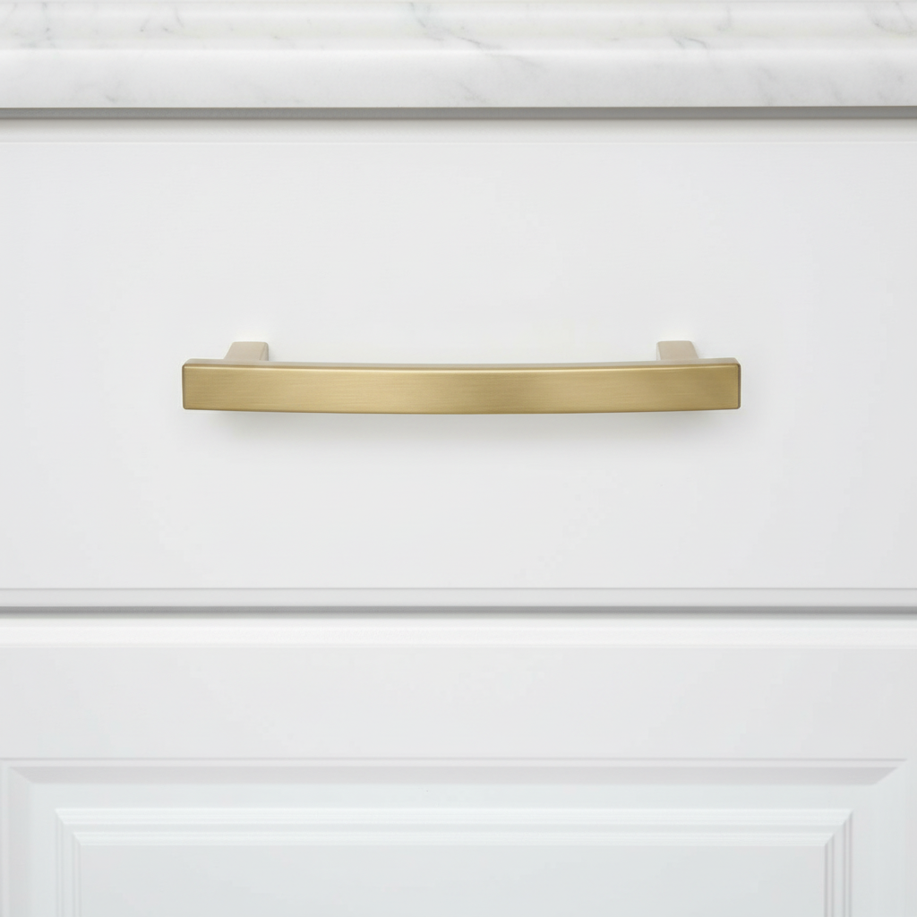 Diversa Gold Champagne Arch Style 4" (102mm) Cabinet Pull