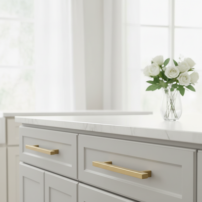 Diversa Gold Champagne Arch Style 5" (128mm) Cabinet Pull