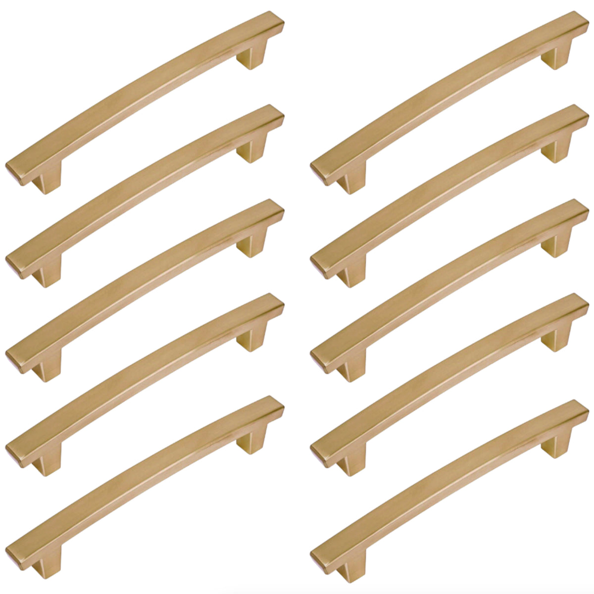 Diversa Gold Champagne Arch Style 5&quot; (128mm) Cabinet Pull