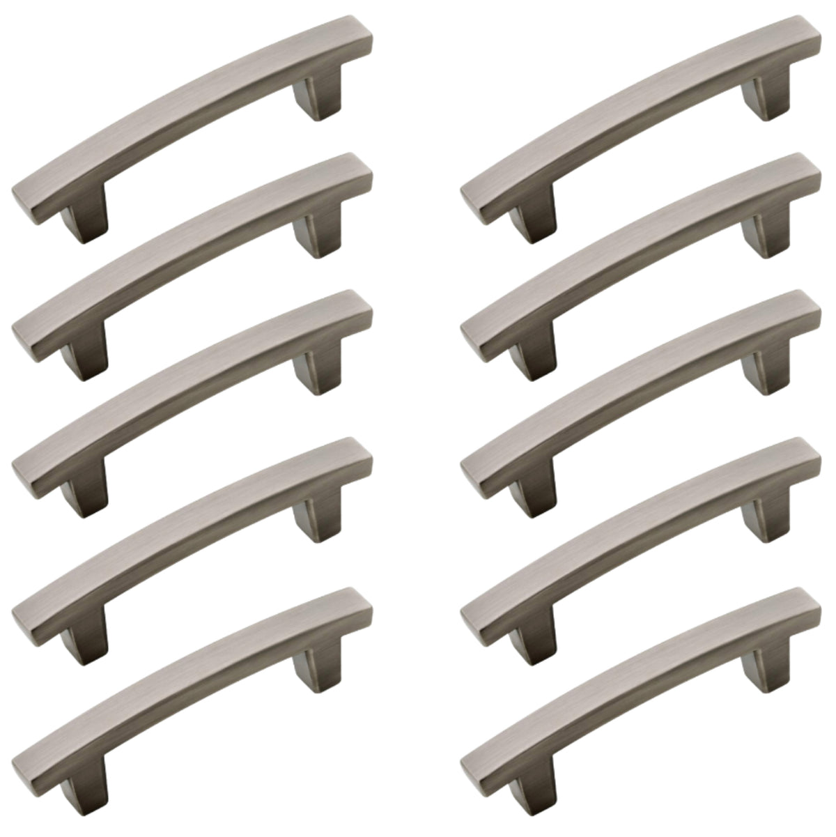 Diversa Brushed Silver Arch Style 3&quot; (76mm) Cabinet Pull