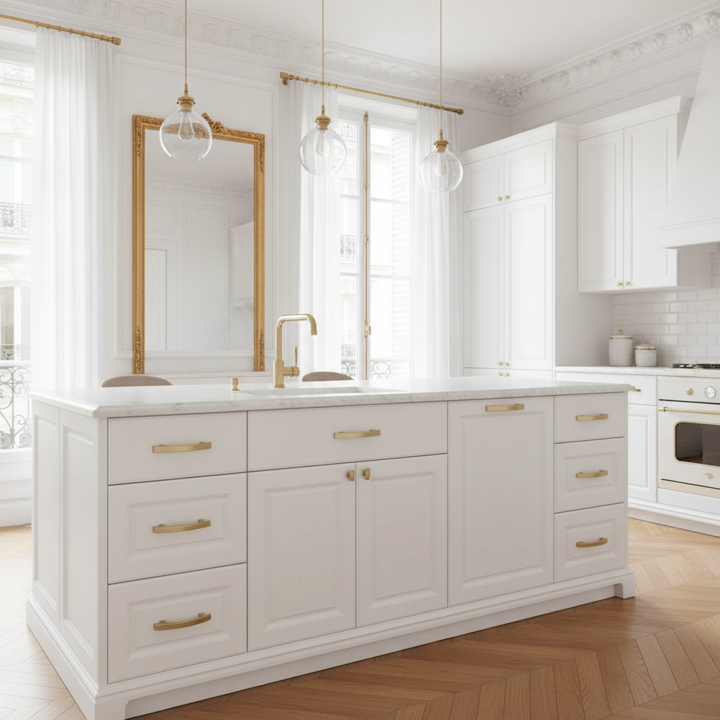 Diversa Gold Champagne Arch Style 3" (76mm) Cabinet Pull