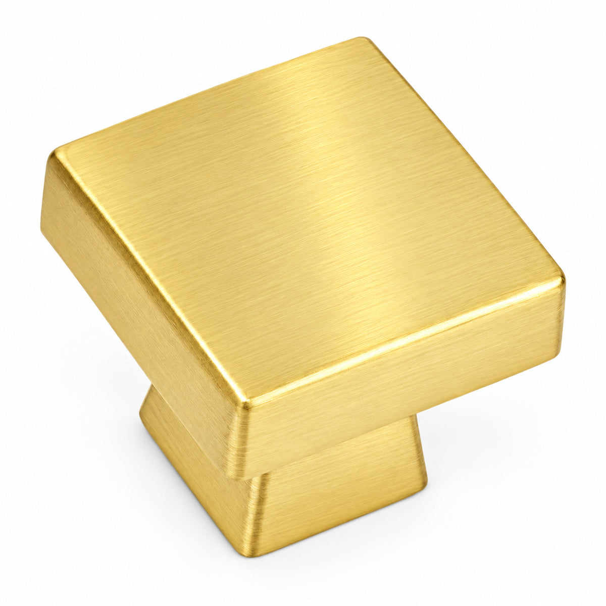 Cosmas 5233BB Brushed Brass Square Contemporary Cabinet Knob