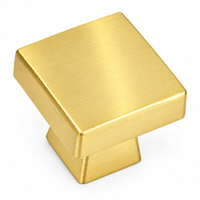 Cosmas 5233BB Brushed Brass Square Contemporary Cabinet Knob