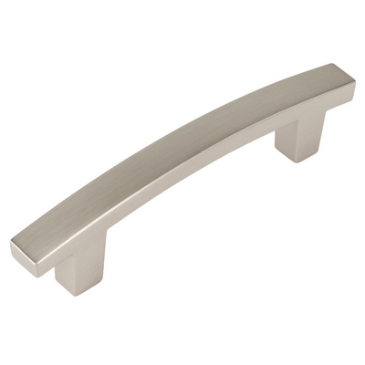 Satin nickel contemporary arch cabinet pull