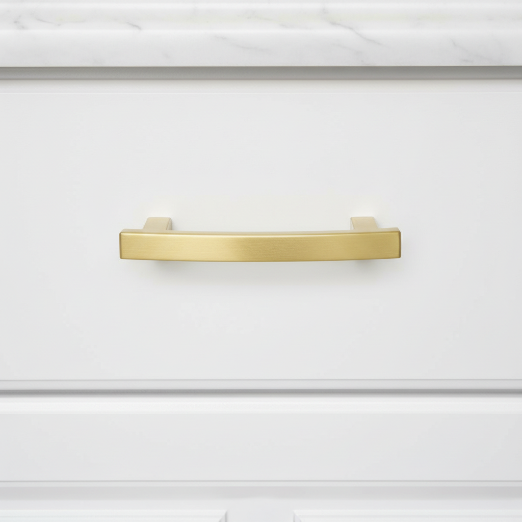Cosmas 5235BB Brushed Brass Contemporary Arch Cabinet Pull