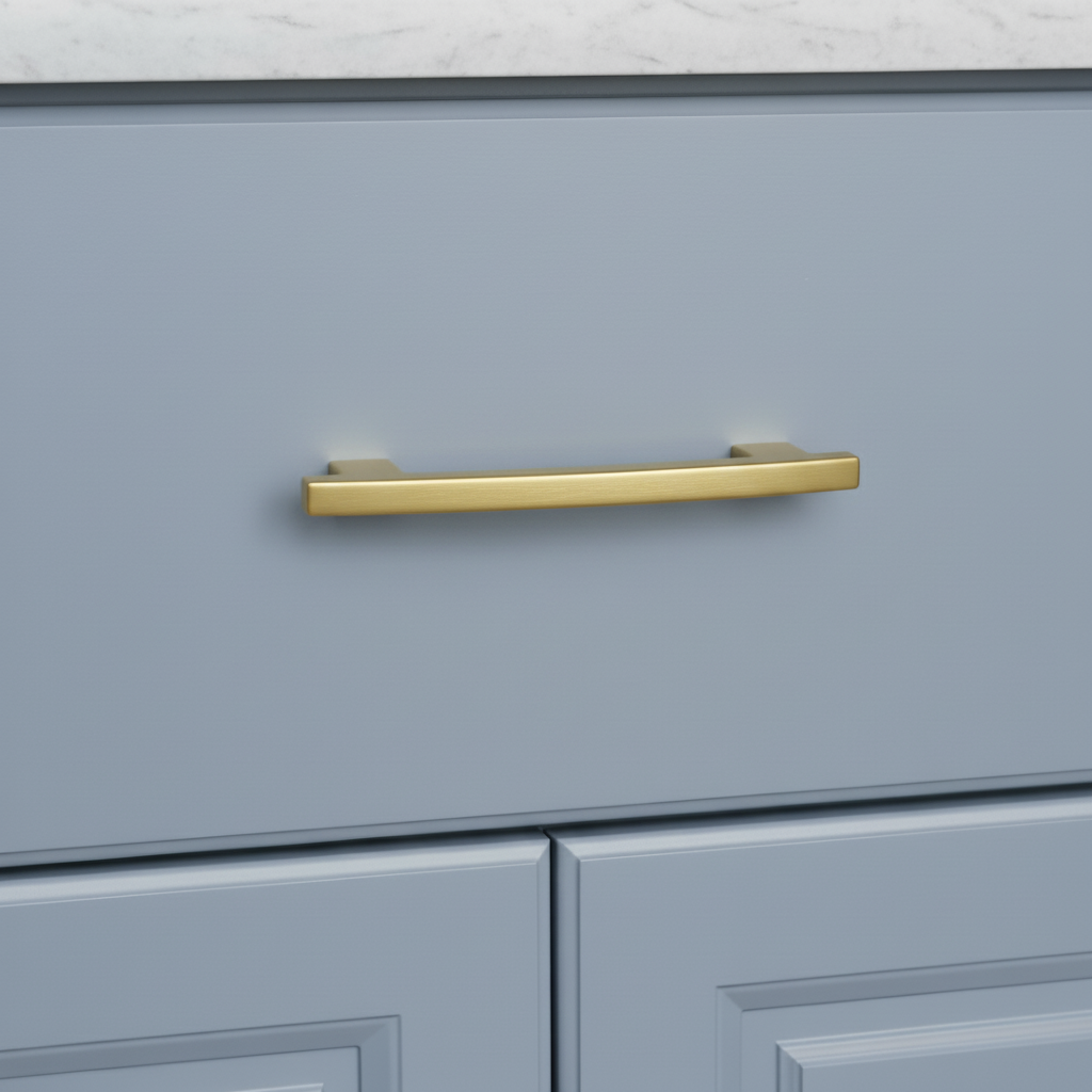 Cosmas 5236BG Brushed Gold Contemporary Arch Cabinet Pull
