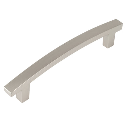 Satin nickel contemporary arch cabinet pull