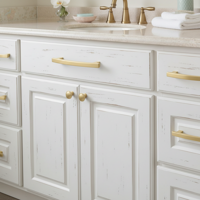 Cosmas 5238BG Brushed Gold Contemporary Arch Cabinet Pull