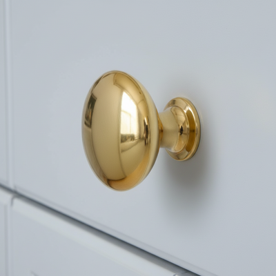 Cosmas 5305PB Polished Brass Round Cabinet Knob