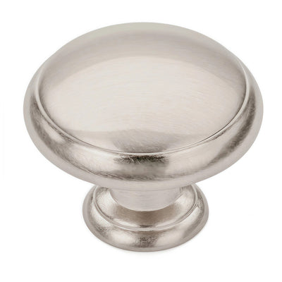 Satin nickel cabinet knob