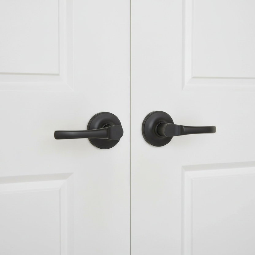 Arlington Dummy Door Lever, Matte Black