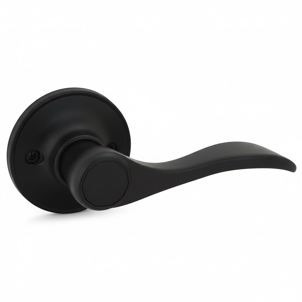 Kingston Series Matte Black Door Levers