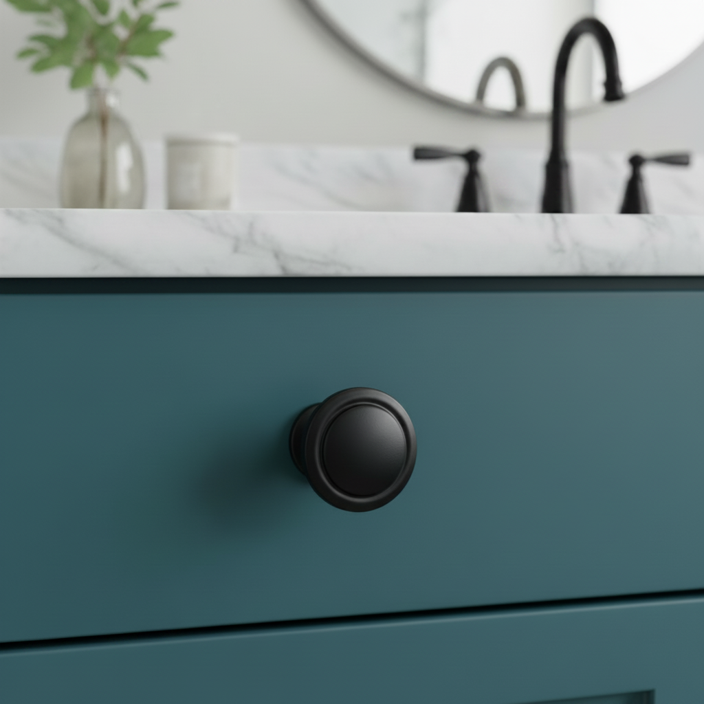 Cosmas 5560FB Flat Black Cabinet Knob