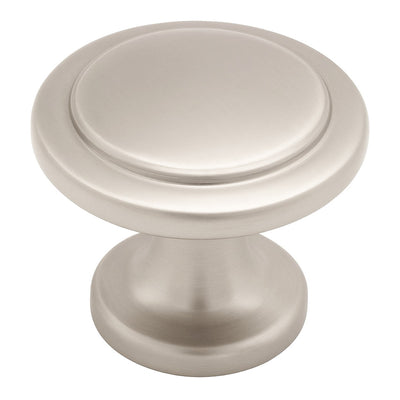 Satin nickel cabinet knob