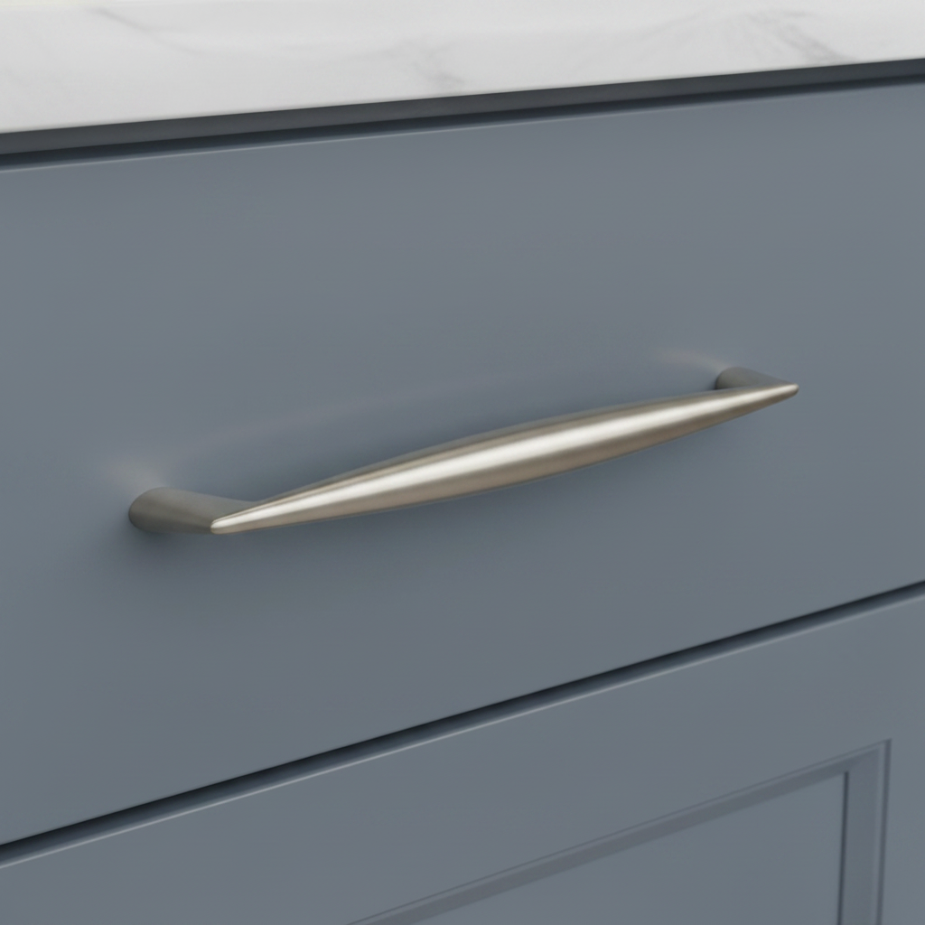 Cosmas 567-128SN Satin Nickel Contemporary Cabinet Pull