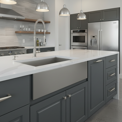 Cosmas 567-3SN Satin Nickel Contemporary Cabinet Pull