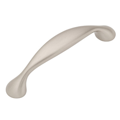 Satin nickel cabinet pull