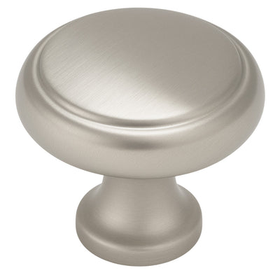 Satin nickel cabinet knob