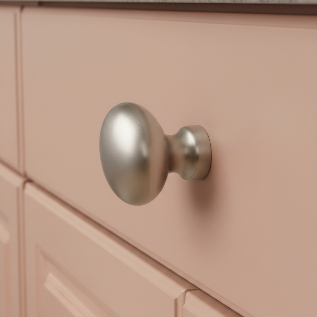 Cosmas 6022SN Satin Nickel Large Oval Cabinet Knob