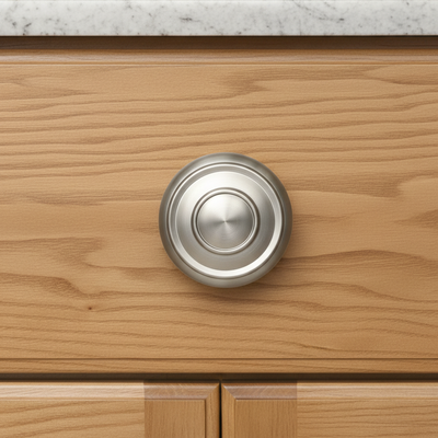 Cosmas 6211SN Satin Nickel Ring Cabinet Knob