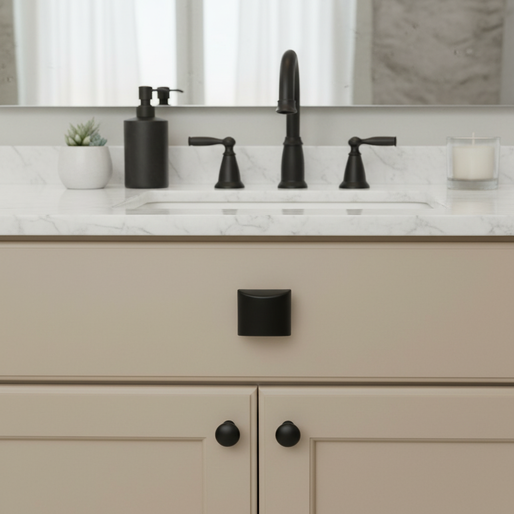 Cosmas 6262FB Flat Black Cabinet Knob