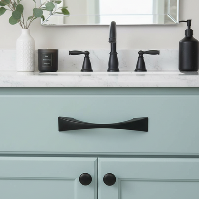 Cosmas 6263FB Flat Black Cabinet Pull