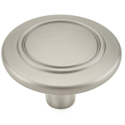 Satin nickel ring cabinet knob