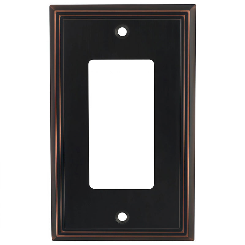 Cosmas 65000-ORB Oil Rubbed Bronze Single GFCI / Decora Wall Plate