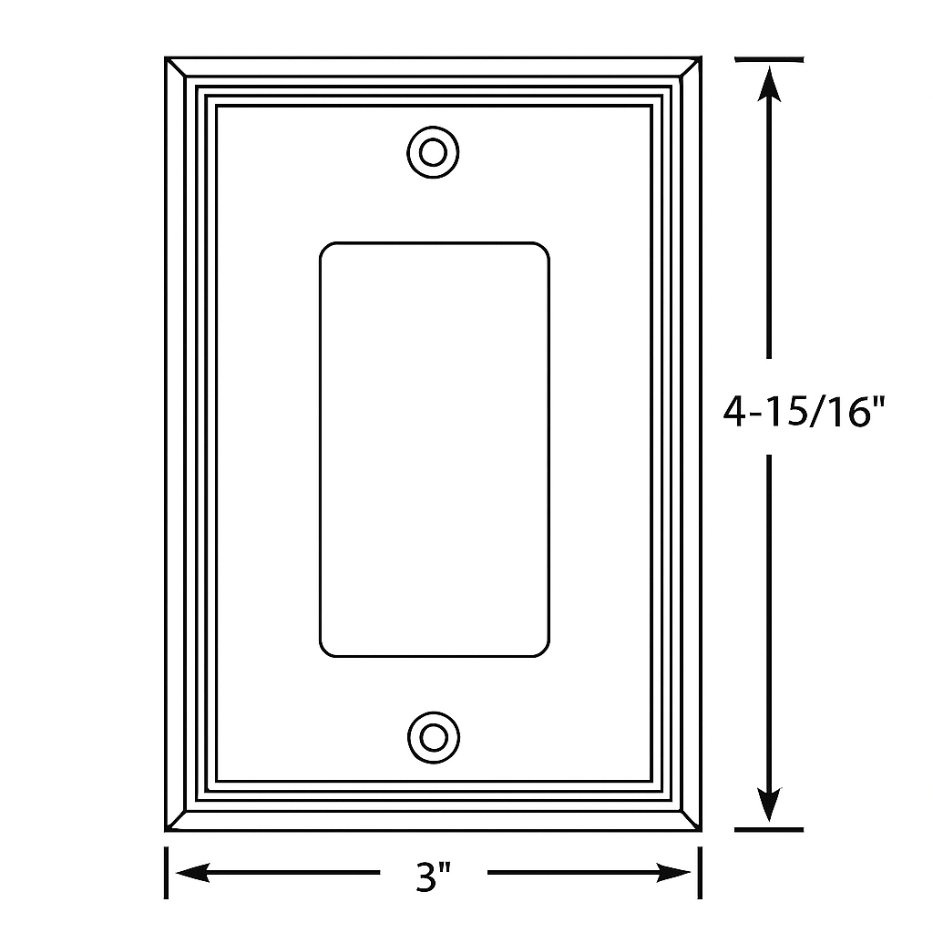 Cosmas 65000-ORB Oil Rubbed Bronze Single GFCI / Decora Wall Plate