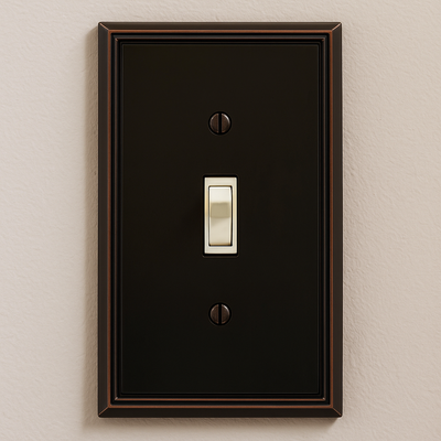 Cosmas 65003-ORB Oil Rubbed Bronze Single Toggle Switchplate Cover